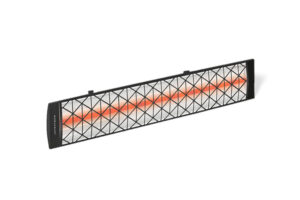Infratech C-Series - Single Element – Outdoor Electric Radiant Heater - C25 Black with Contemporary Facia