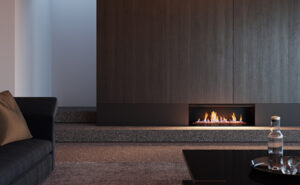 Rinnai LS1000S Single Sided Gas Log Fireplace