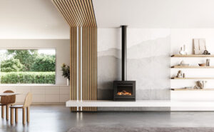 Rinnai SS850 Freestanding Gas Log Fireplace